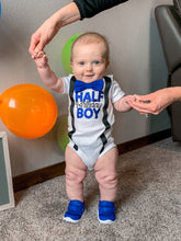 Load image into Gallery viewer, WHOLE SET- Halfway to one - half birthday boy- almost one birthday - 6 months - halfway- other colors available!