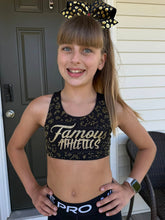 Load image into Gallery viewer, Famous leopard rhinestone bra
