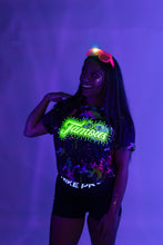 Load image into Gallery viewer, Neon Splatter Famous Crop
