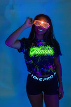 Load image into Gallery viewer, Neon Splatter Famous Crop
