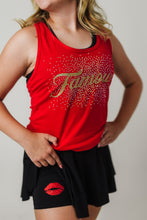 Load image into Gallery viewer, Rhinestone Famous Fang Logo tank
