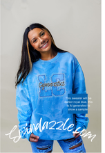 Load image into Gallery viewer, LC Gymnastics Rhinestone Bleach Crew
